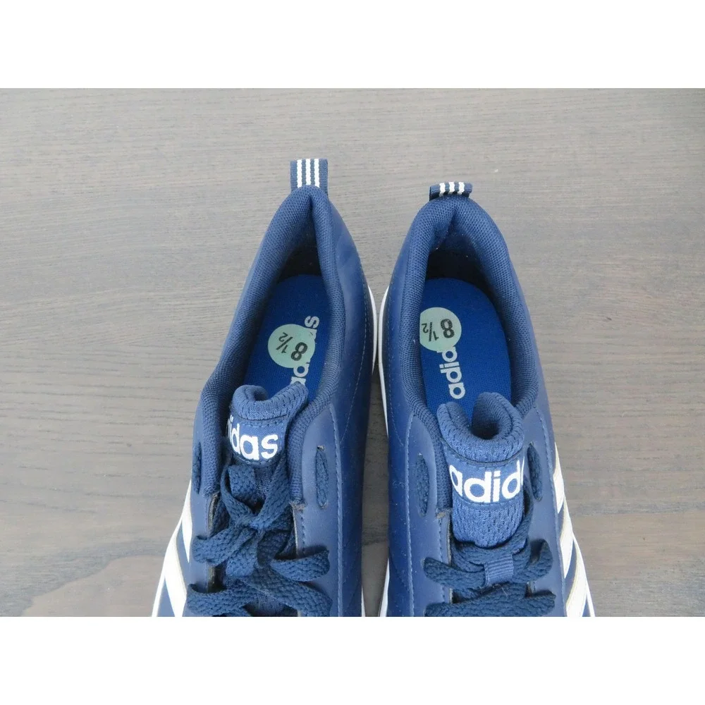 Adidas VS Pace 2.0 Mens 8.5 Shoes Blue 3 Stripe Low Top Casual Sneakers B74493